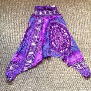 Purple paisley Harem Pants